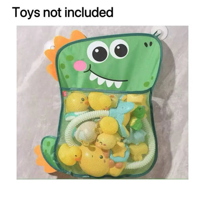Baby Shower Bath Toys White Baby Kids Toy Storage Mesh with Strong Suction Cups Toy Bag Net Bathroom Organizer for Kids Toddlers