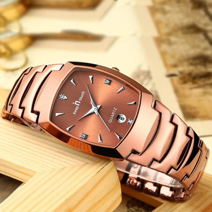 Men Quartz Watches Original High-end Luxury Waterproof Men's Watch Wristwatch Stainless Steel Fashion Business Date Clock Male