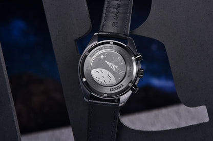 PAGANI DESIGN 2024 New Moon back Men's Watches Luxury VK63 Quartz Watch Men Sports Chronograp AR Sapphire glass Wrist watch Men