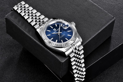 PAGANI DESIGN Watches Luxury Diamond Dial Mechanical Watch For Men Top NH35 Movt Sapphire Glass Stainless Steel Waterproof Watch