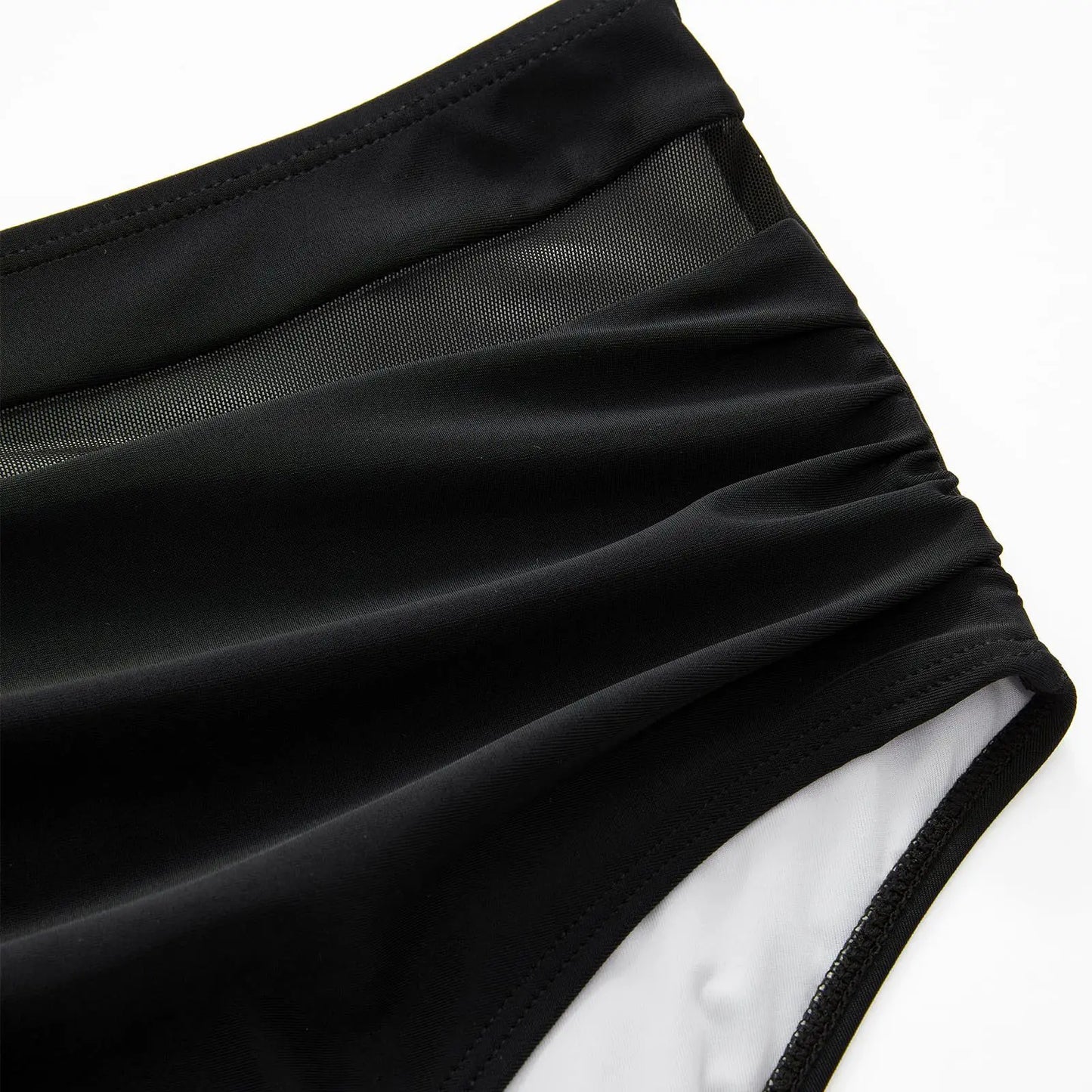 High Waist Bikini Set Sexy Push Up Swimsuit Women Black Beachwear Tummy Control Swimwear Adjustable Bathing Suit Bikinis 2024