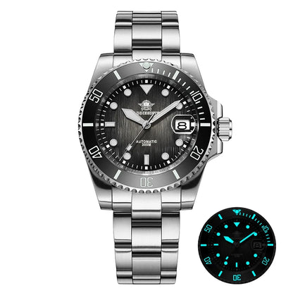 ADDIESDIVE 41MM Sunburst Automatic Mechanical Watches Japan 8215 AD2536 reloj hombre Luminous Sapphire Crystal Diver Men's Watch