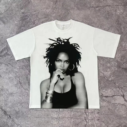 Rapper Frank Retro Graphic T Shirt Men's Hip Hop Ocean Album Clothing T-Shirts Y2k Unisex Blond Fashion Oversized Cotton T-shirt