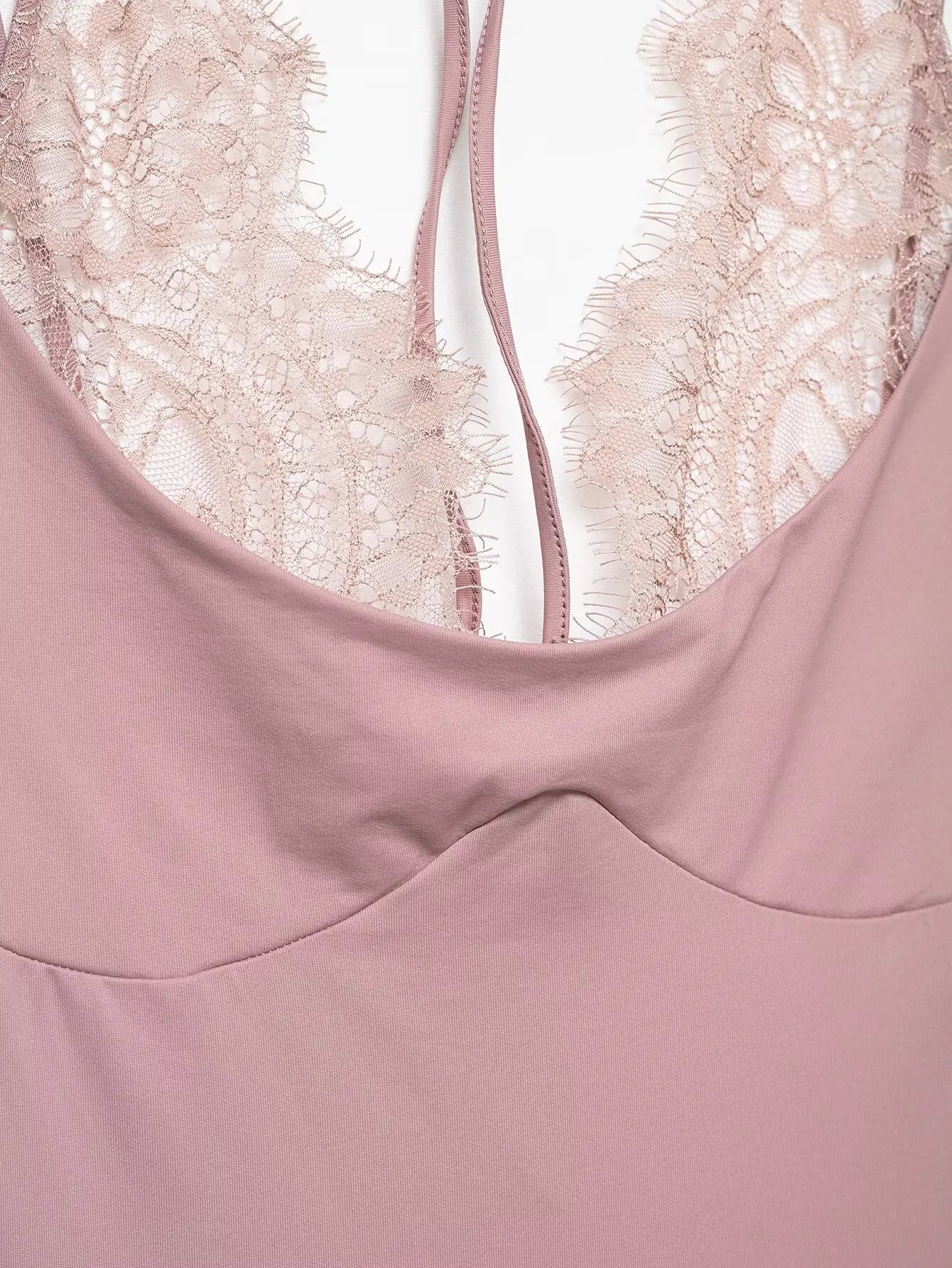 KONDALA 2026 Woman Sexy Night Party Pink Bodysuits Patchwork Lace Sleeveless Streetwear Slim Bodysuits Fashion Mujer Sheath Tops