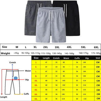 Summer Casual Shorts Men Breathable Casual Cotton Beach Shorts Comfortable Fitness Basketball Sports Short Pants Male Bermudas