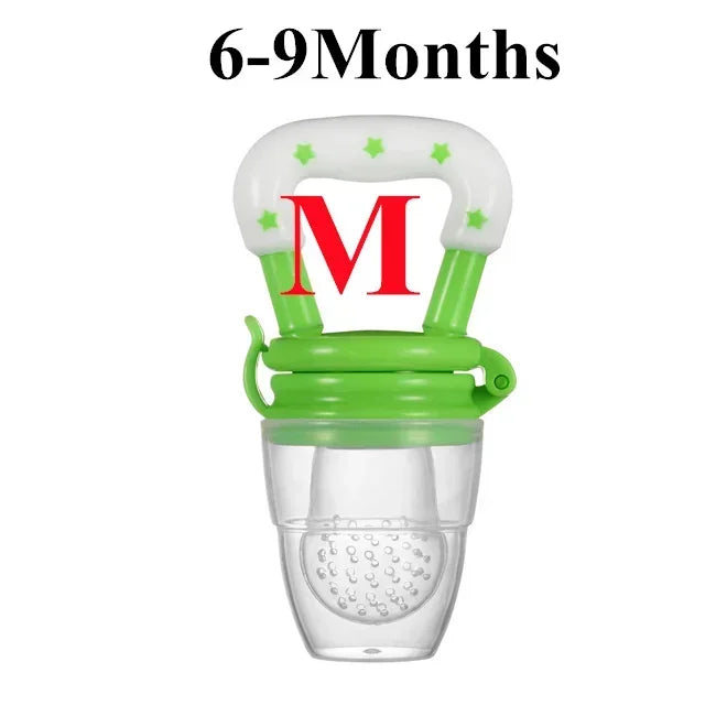 Baby Fruit and Vegetable Teether Fresh Food Supplement Toys Infant Fruit Teething Silicone Pouches Baby Feeding Tableware