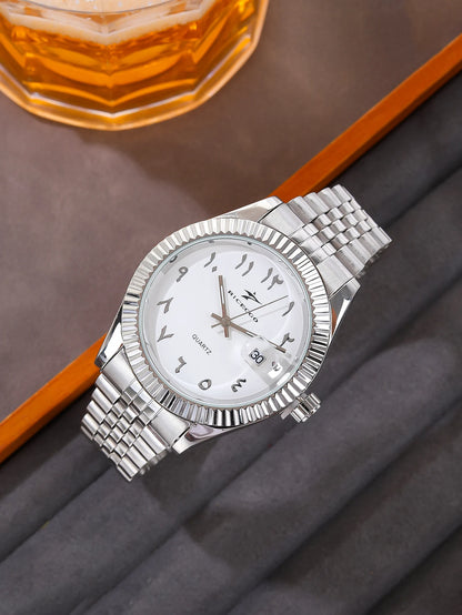 Fashion Men's Watches Date High-end Luxury Casual Sport Clock Classic Business Quartz Male Stainless Steel Wristwatches
