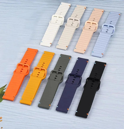 22mm Watch Strap For Xiaomi Watch 2 Pro S4 sport S3 S2 S1 Active/Mi Watch color 2 Smartwatch Watches Band Silicone Wave Bracelet