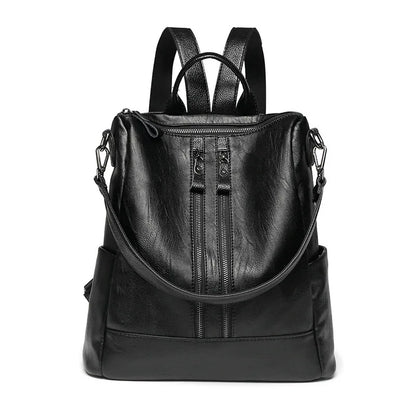 Backpack 2025 Autumn and Winter New Korean Style Trendy Casual Fashion Soft Leather Bag Multifunctional New Women's Bag