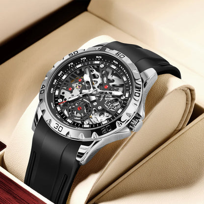 LIGE Top Luxury Automatic Watch For Men Mechanical Watches Men Sports Waterproof Stainless Steel Men Watch Reloj Hombre