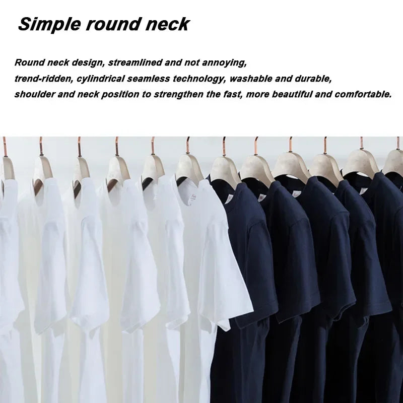 Men's T-shirt High Quality 100% Cotton Funny I‘m Thinking Printed Casual Loose Streetwear Cool Men T Shirt O-neck Male Tops Tees