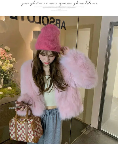 Faux Fur Coat Womens Clothing 2026 New Fashion Casual Imitation Fox Fur Coat Female  Short Loose Comfortable Winter Jacket