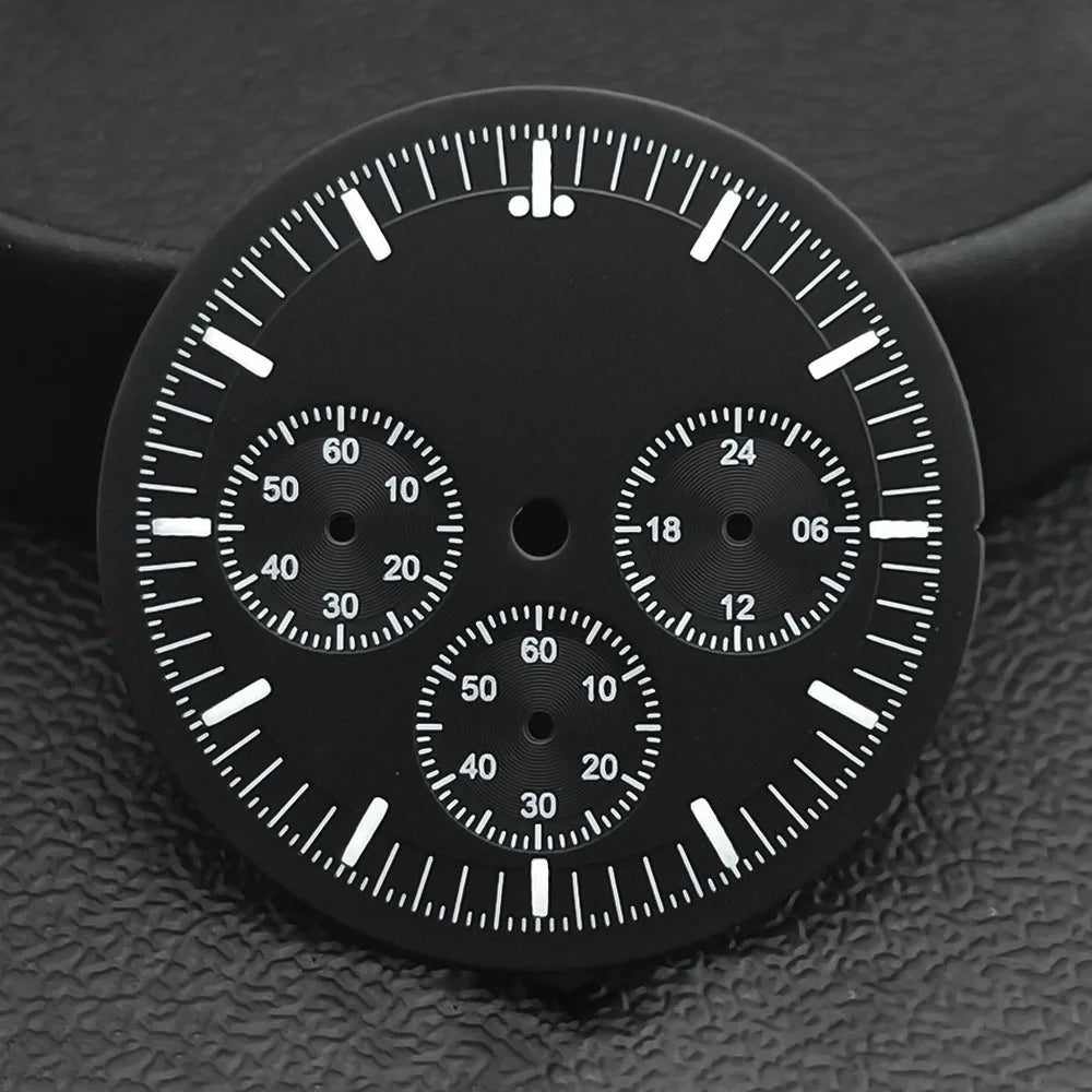 39.7mm MoonSwatch Chronograph Watches Stainless Steel Case Fit VK63 Movement Accessories Sapphire Glass Watch 20mm Strap Moon