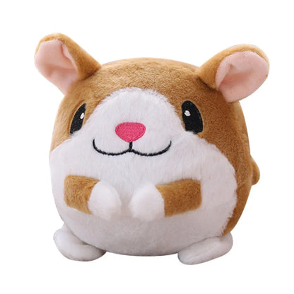 Electronic Pet Dog Toy USB Plush Automatic Bouncing Toy Vibration Ball Bite Puppy Ball Pet Plush Sing Chewing Squeaker Dog Toy