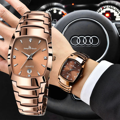 Men Quartz Watches Original High-end Luxury Waterproof Men's Watch Wristwatch Stainless Steel Fashion Business Date Clock Male