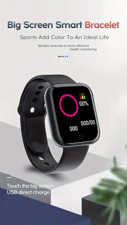 Men Watches Smart Watch For Women Fitness Heart Rate Monitor Sports Smartwatch Electronic Calory Music Control Y68 Bracelet Kids