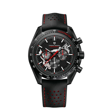 PAGANI DESIGN 2024 New Moon back Men's Watches Luxury VK63 Quartz Watch Men Sports Chronograp AR Sapphire glass Wrist watch Men