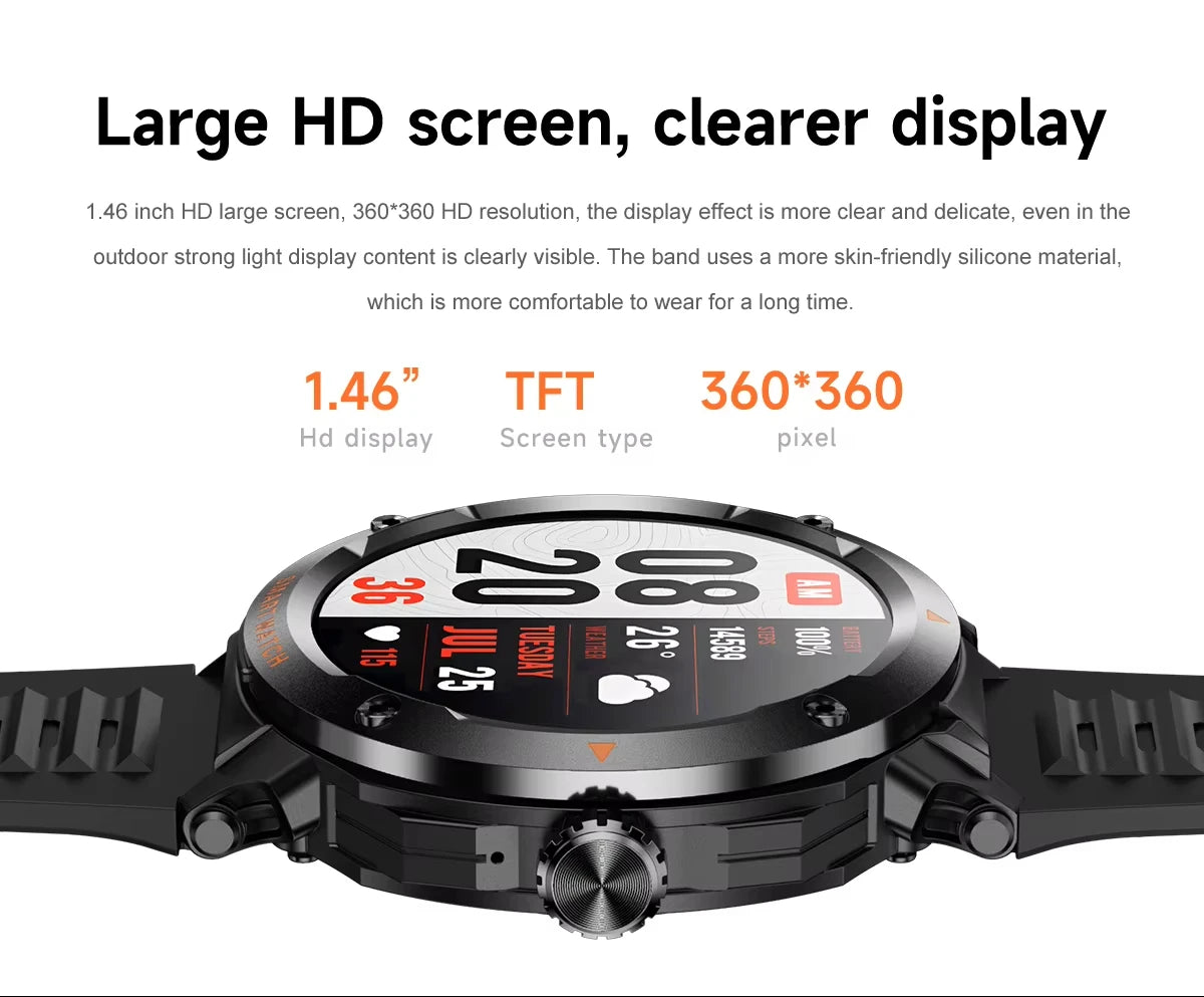 NFC Smart Watch Wireless Earphone 2 in1 Bluetooth Call Men Smart Watches Heart Rate Monitor Music Playing Headphones Smartwatch