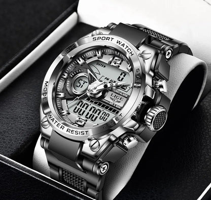 Men Military Watch Digital 50m Waterproof Wristwatch LED Quartz Clock Sport Watch Male Big Watches Men Relogio Masculino