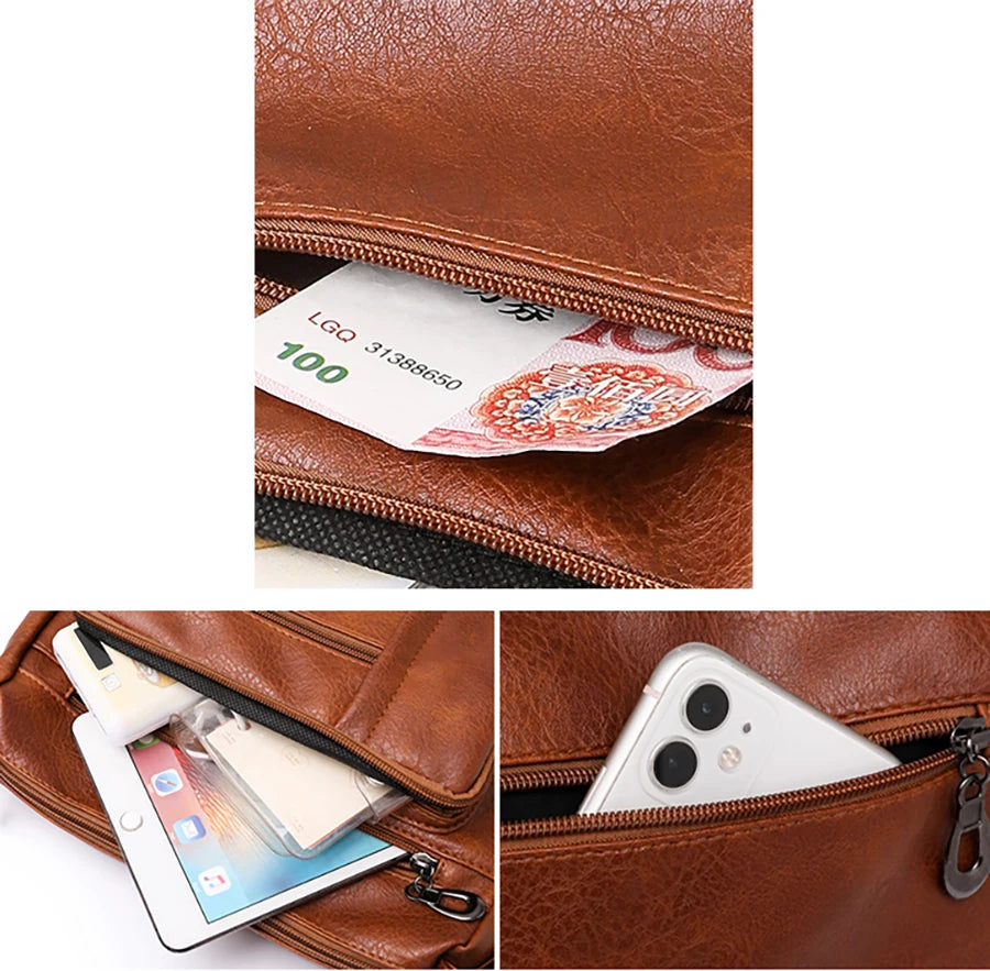 High Capacity Women Tote Bag High Quality Leather Ladies Handbags Leisure Shoulder Bag Small Crossbody Bags For Women 2024 New