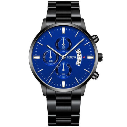 2025 Fashion Men Stainless Steel Watch Luxury Calendar Quartz Wrist Watch Mens Business Watches for Man Clock Montre Homme