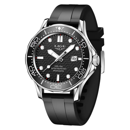 2026 LIGE New Business Mens Watches Top Brand Luxury Dive Watch For Men Waterproof Date Clock Sport Watch Relogio Masculino+Box
