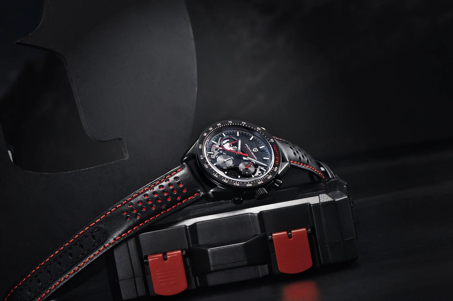 PAGANI DESIGN 2024 New Moon back Men's Watches Luxury VK63 Quartz Watch Men Sports Chronograp AR Sapphire glass Wrist watch Men
