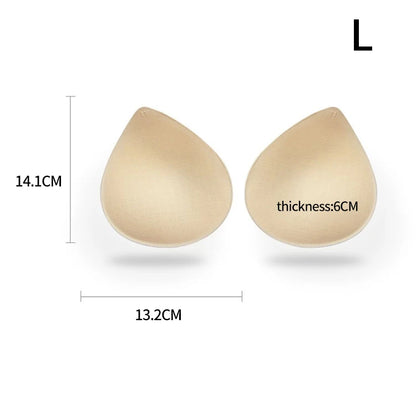 Women Sexy Breast Insert Push Up Bra Enhancer Swimsuit Bikini Pad Removeable Foam Chest Accessories Swimsuit Thickness 4/5/6cm