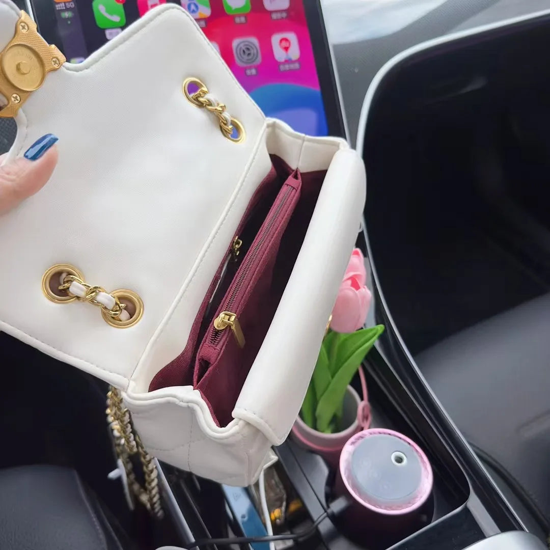 Luxury Women's Crossbody Bag Premium Leather Wallet Vintage Design Shoulder Bag With Adjustable Removable Shoulder Strap