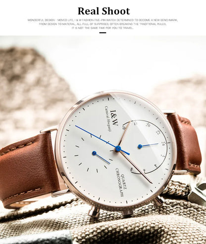 Carnival Brand Luxury Watches for Man Fashion Waterproof Rose Gold Silver Military Clock Men Quartz Wristwatches Reloj Hombre