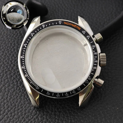39.7mm MoonSwatch Chronograph Watches Stainless Steel Case Fit VK63 Movement Accessories Sapphire Glass Watch 20mm Strap Moon