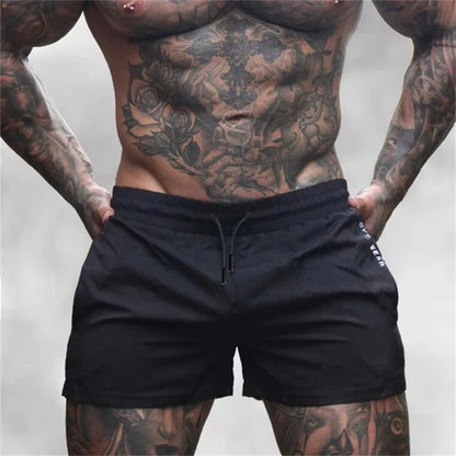 2026 Summer Gym Fitness Men's Shorts Sweatpants Thin Fashion Men Marathon Running Shorts Sports Breathable Training Pants