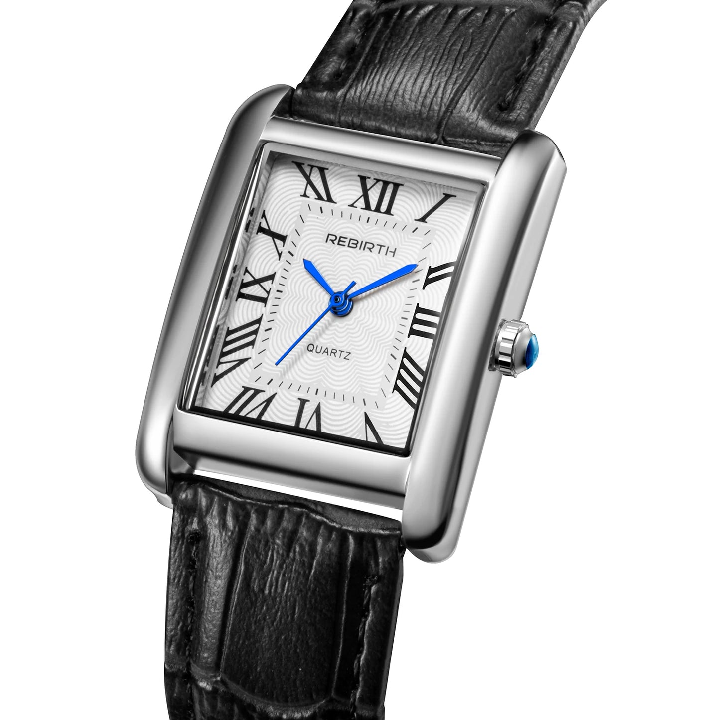 REBIRTH 002 Fashion Rectangular Women's Watch Leather Elegant and Charming Women's Brand Luxury Quartz Watches relojes de mujer