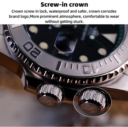 ADDIESDIVE Men's Watch BGW9 Super Luminous 316L Stainless Steel 20Bar Diving Quartz Steel Watches