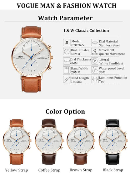Carnival Brand Luxury Watches for Man Fashion Waterproof Rose Gold Silver Military Clock Men Quartz Wristwatches Reloj Hombre