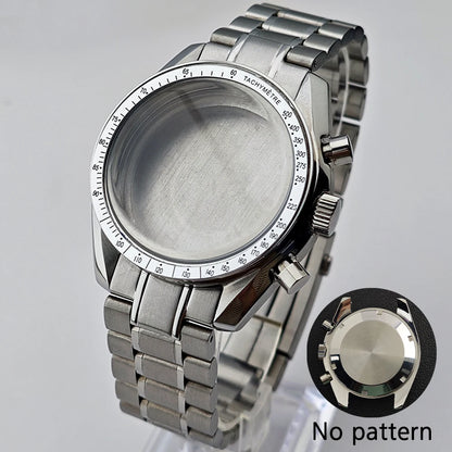 39.7mm Case Watches Metal Case Fits VK63 Movement Accessories Sapphire Glass Equipped With Bezel And Strap VK63 Dial