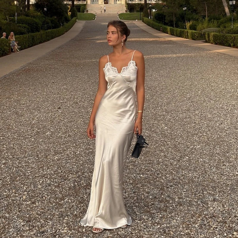 White Lace Hollow Out Halter Long Dress Women Sexy Sleeveless Off Shoulder Slim Maxi Dresses 2026 Lady Holiday Beach Vestidos