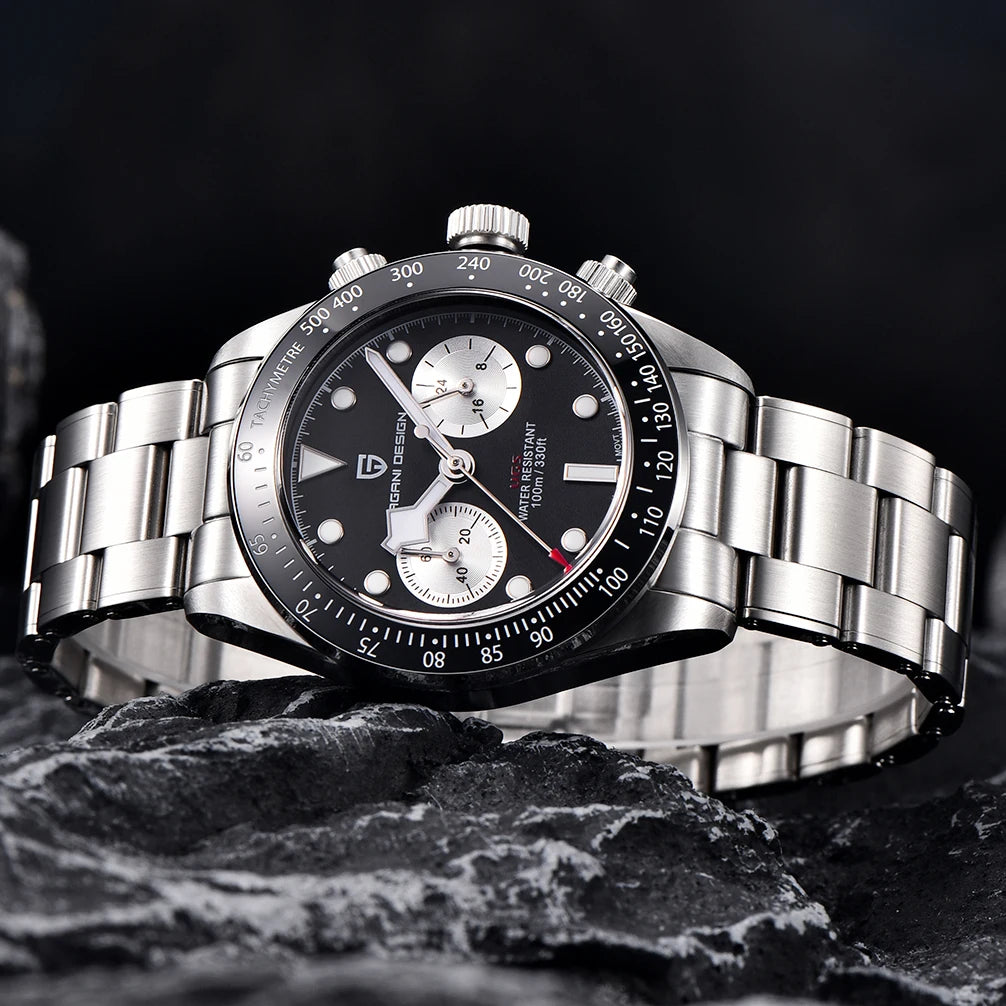 2026 New PAGANI DESIGN Panda Men's Watches Luxury Quartz Chronograph Waterproof AR Sapphire Mirror Sports Watch For Men Luminous