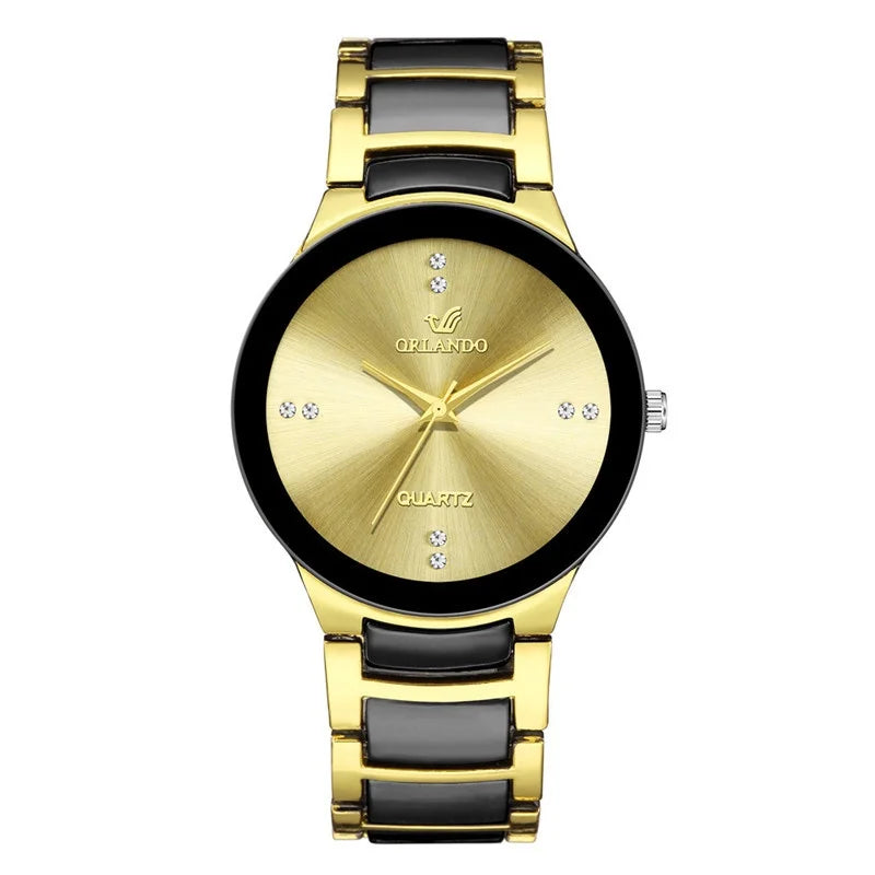 1/3PCS Luxury Men Business Watches Fashion Stainless Steel Strap Quartz Wristwatch Reloj Hombre
