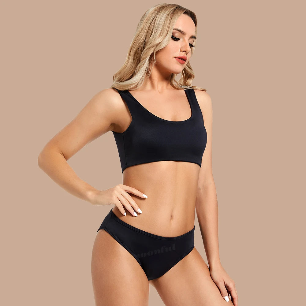 Menstrual Swimsuit Women Period Swimwear Leak Proof Beach Menstrual Bikini Woman Menstruation Panties Girl Absorbent Swim Bottom