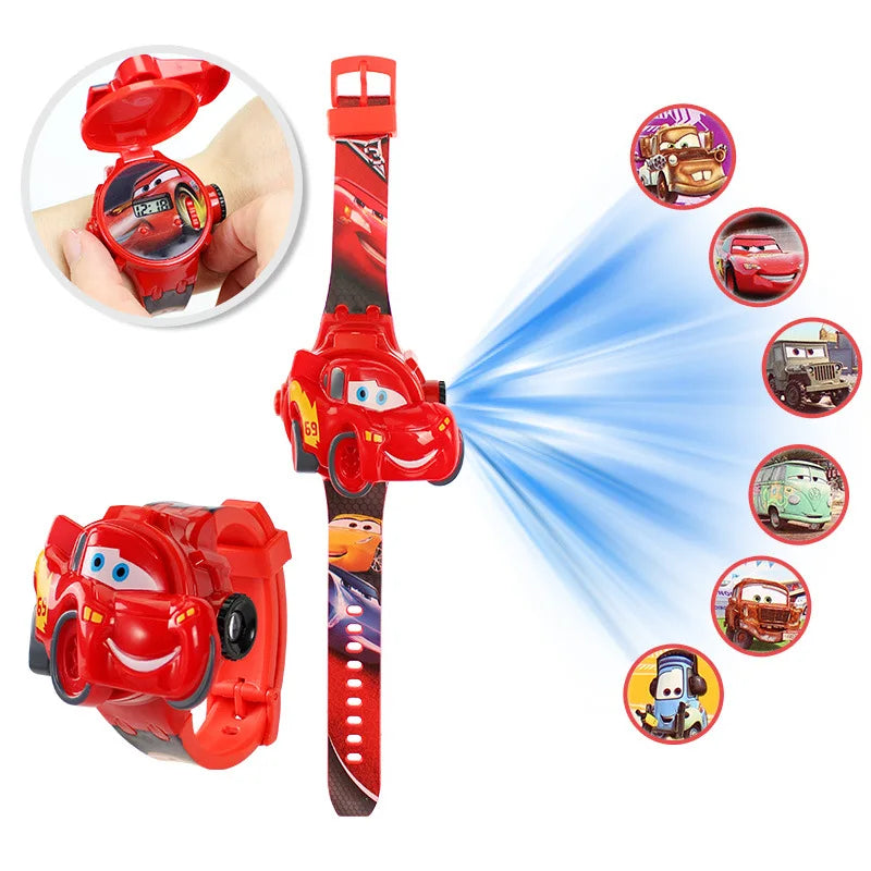 3D Cartoon Stitch Kids Watches For Girls Projection Unicorn Mickey Children Watch Digital Clock Gift Dropshipping montre enfant