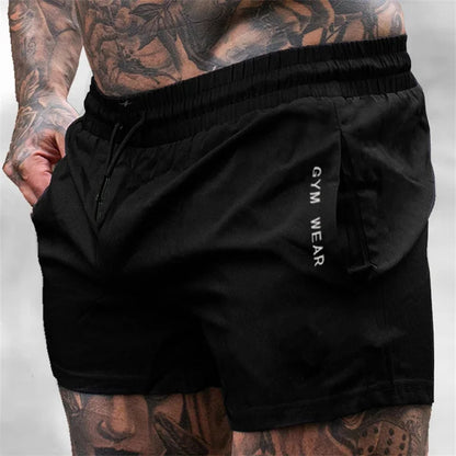 2026 Summer Gym Fitness Men's Shorts Sweatpants Thin Fashion Men Marathon Running Shorts Sports Breathable Training Pants