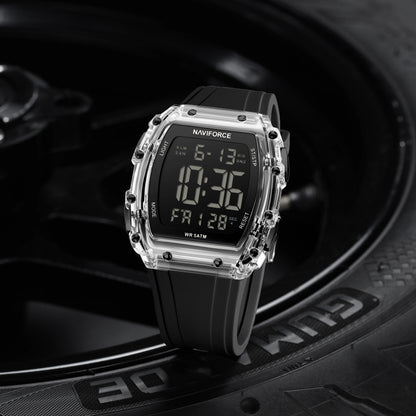 NAVIFORCE Fashion Student Watches Electronic LED Digital Watch for Men Watch Waterproof Sport Multifunctional Alarm Clock Man
