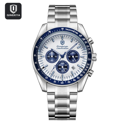 New Men Watch Calendar Business Quartz Watches Mens Top Brand Luxury Sport Waterproof Luminous Stainless Steel Man Wristwatches