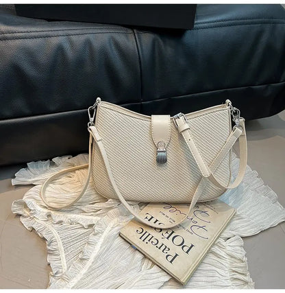 Large Capacity Diaper Bag For Women High-End Minimalist Leather Backpack Stylish Casual Unique Design Commuter