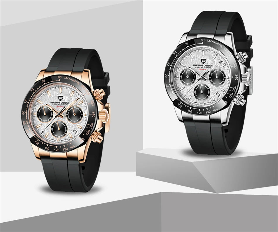 PAGANI DESIGN 2026 New Men Watches Luxury Quartz Watch For Men 100M Waterproof Sports Chronograph Wristwatch for Men gift