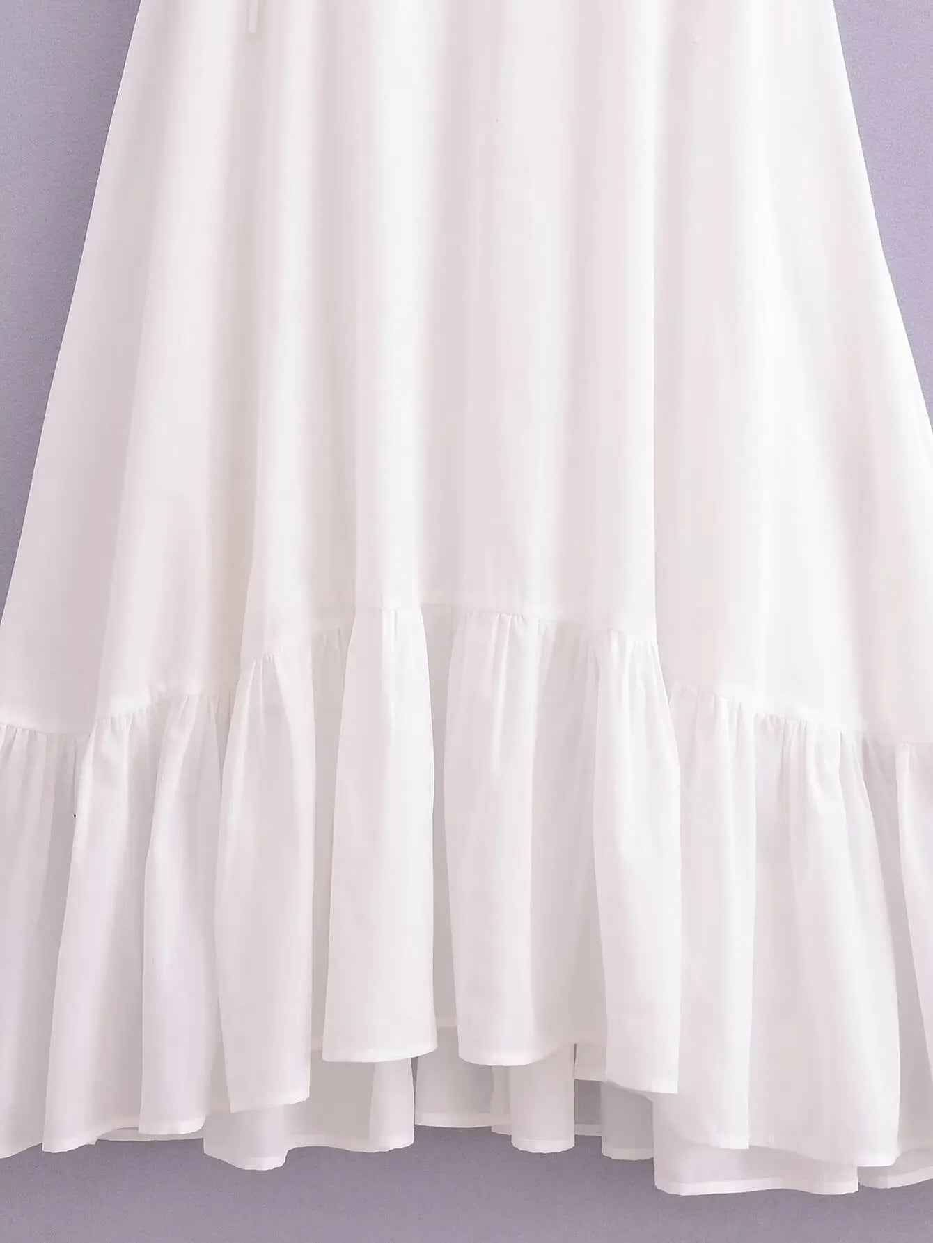 Ashgaily White Dress Women Halter Cotton Long Dress Lace Elegant Party Outfits Ladies Sexy Club Clothes