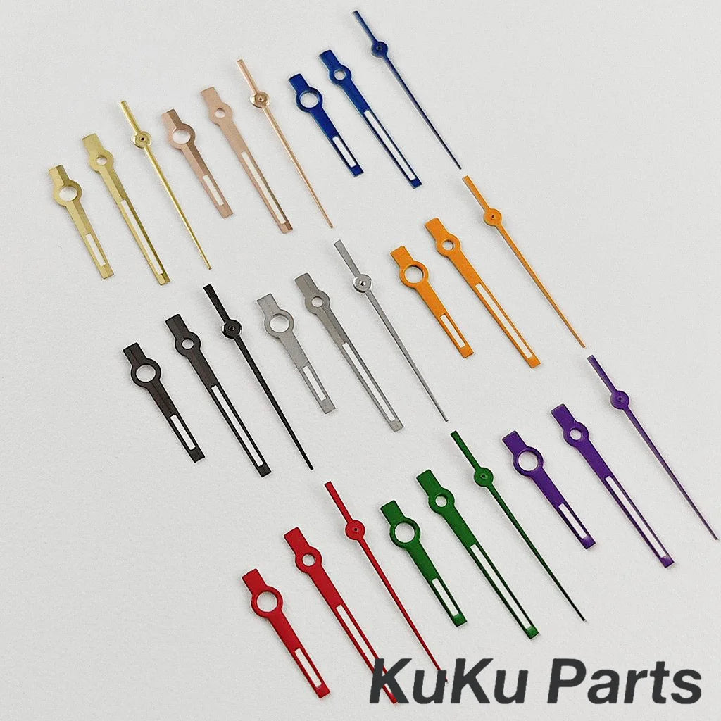 High Quality NH35 Hands Green Luminous Silver Gold Watch Needles For NH34 NH35 NH36 NH38 NH70 Watches Pointers Log Watch Hands
