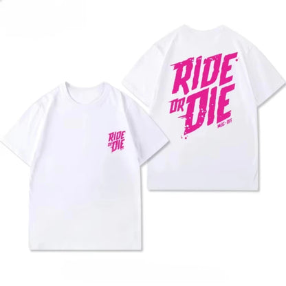 2026 New Cycling Wear Bike Ride or Die Loose Summer Cotton MUCOFF Short-sleeved T-shirt for Men and Women Tops