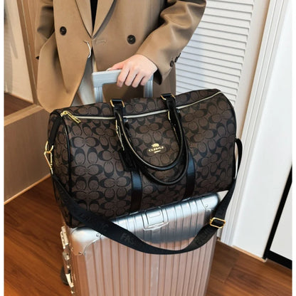 Women's Classic Boston Handbag Large Capacity Elegant Travel Duffle Bags for Women Weekend Luggage Travel Shoulder Bag